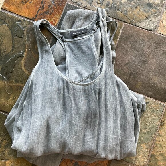 Unique Runway DKNY Summer Dress, M, Distressed Shades of Gray - Picture 8 of 8